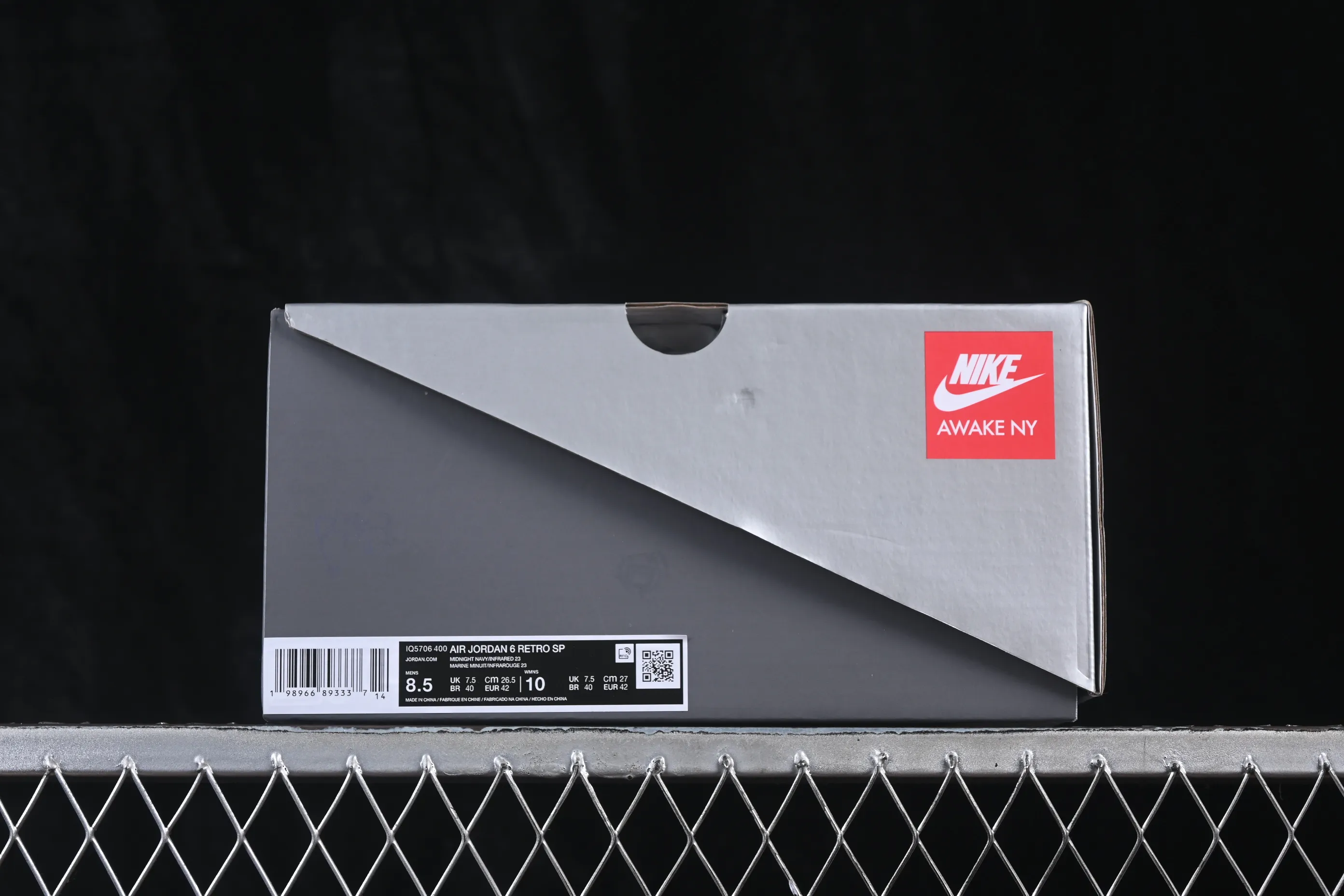 All categories Air Jordan Jordan series basketball shoes Air Jordan 6 OG version Awake NY x Air Jordan 6 "Denim Blue" AJ6 Joe 6 Denim Blue IQ5706-400
